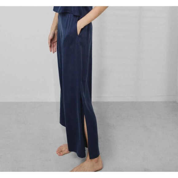 LUNYA Washable Silk Pant in Deep Navy Size Medium